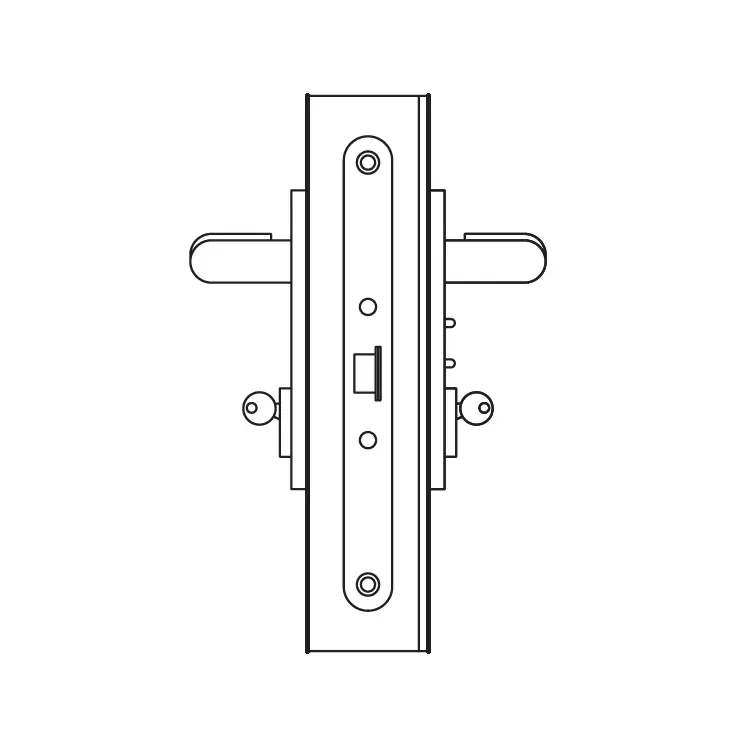 Meest Verkocht Kit M3tir/MAC3 Ninz 4203201 CE per controllo accessi Multifunzione, maniglia emergenza+cilindro, tirare Sinistra, finitura Nero