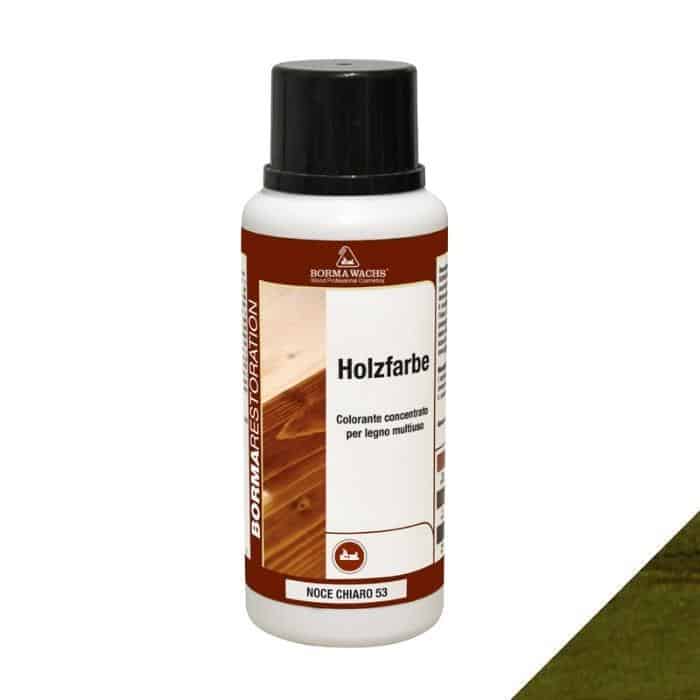 Colorante Holzfarbe Borma Wachs 3000 per legno grezzo, flacone 250 ml, colore Verde 134 Voordeelprijs