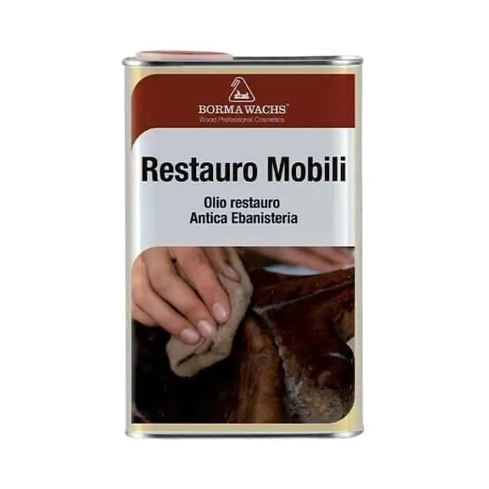 Olio da restauro Borma Wachs per mobile in legno, latta 150 ml, colore Legno Medio Must-Have