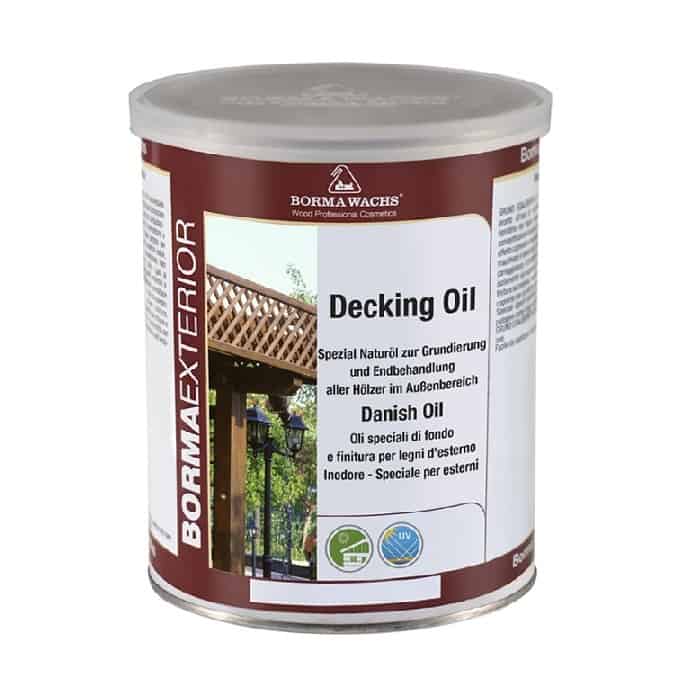 Bestseller Decking Oil Borma Wachs per legno, latta 1 L, colore Trasparente