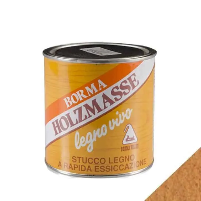 Stucco Holzmasse Borma Wachs 1850 per ristrutturazione legno, rapida essiccazione, lattina 750 ml, colore Rovere 52 Nu Kopen