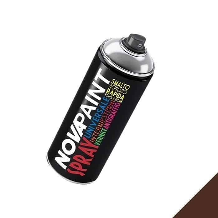 Smalto acrilico Nova universale, spray 400 ml, colore Marrone Mogano 8016 Gereduceerde Prijs