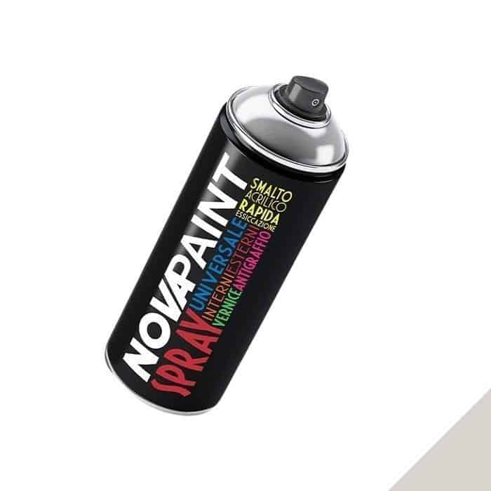 Beste Prijs Smalto acrilico Nova universale, spray 400 ml, colore Bianco Grigiastro 9001
