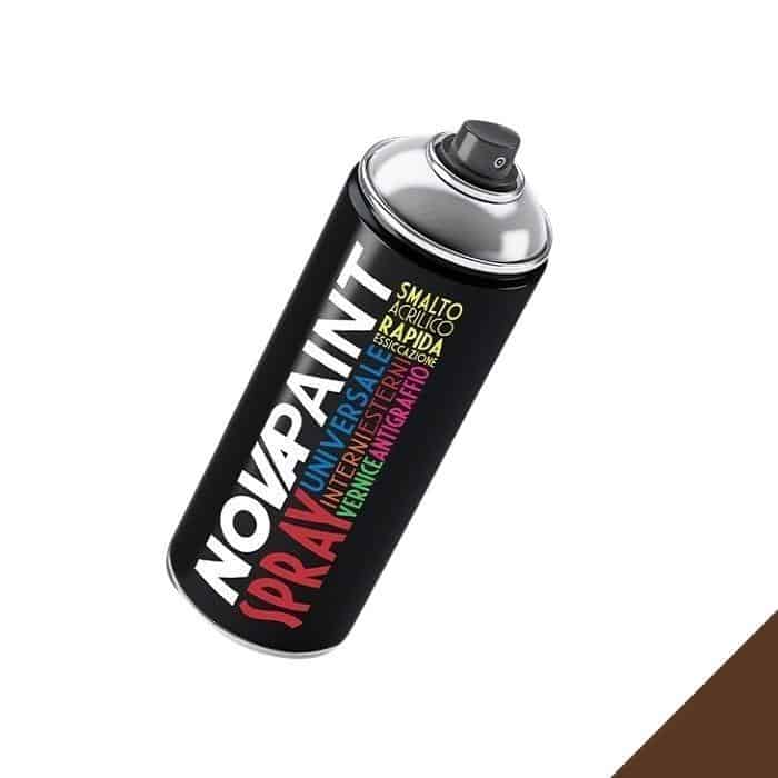 Smalto acrilico Nova universale, spray 400 ml, colore Marrone Opaco 8011 Hete Deal