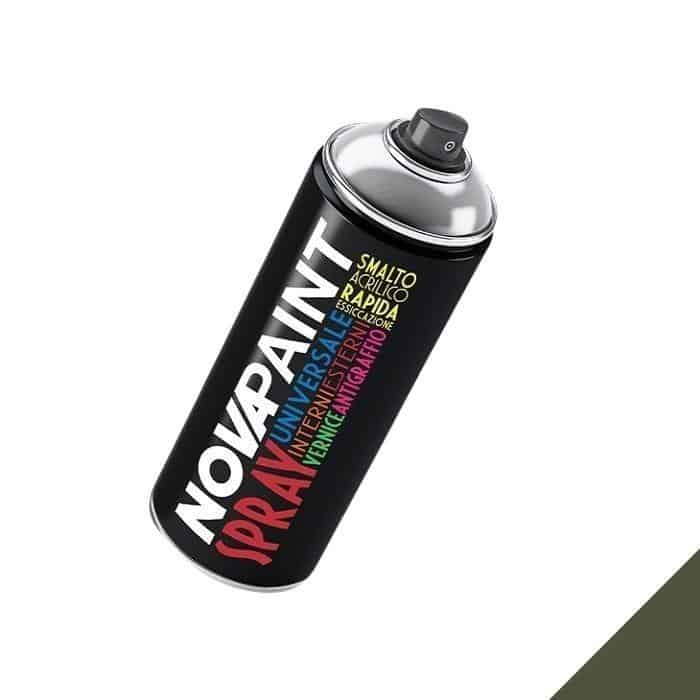 Smalto acrilico Nova universale, spray 400 ml, colore Verde Militare Opaco 6003 Uitverkoop