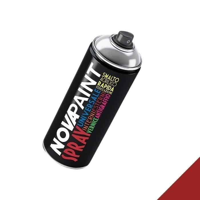 Smalto acrilico Nova universale, spray 400 ml, colore Rosso Segnale 3001 Beperkte Voorraad