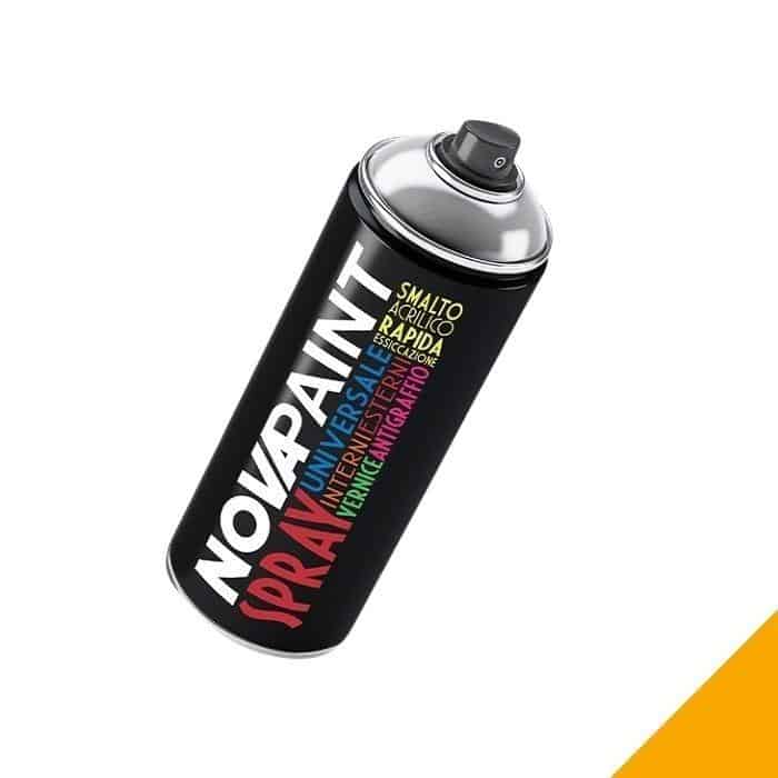 Smalto acrilico Nova universale, spray 400 ml, colore Giallo Segnale 1003 Gratis Retour