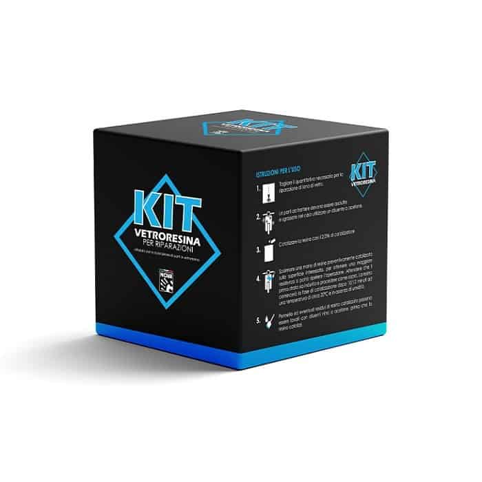 Uitverkoop Kit Nova per riparazione vetroresina, latta 750 ml