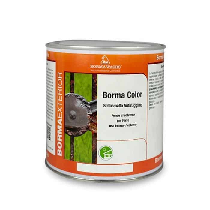 Sottosmalto Borma Wachs 6918 per legno, antiruggine, tanica 2,5 L, colore Grigio 7035 Koopje