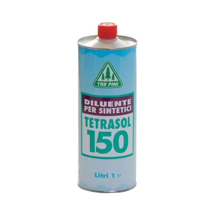 Diluente sintetico Tetrasol 150 Tre Pini per smalto sintetico e oleosintetico, latta 1 L, finitura Trasparente Koopje