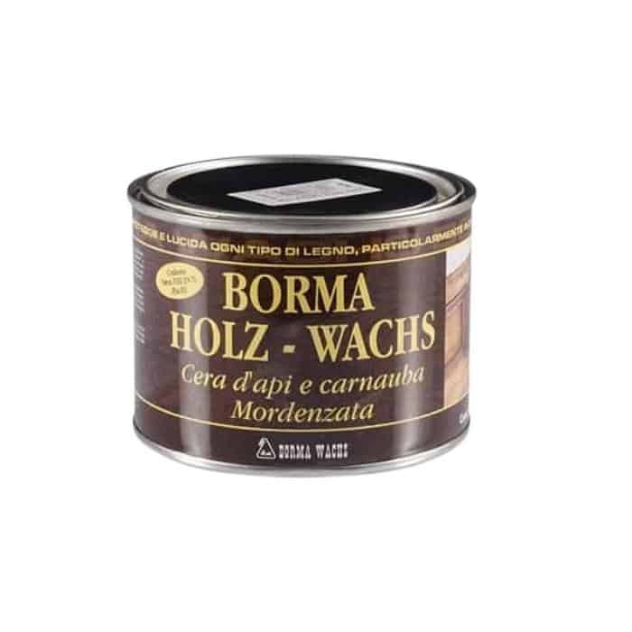 Cera di api Holzwachs Borma Wachs 0120 per legno, mordenzata, in pasta, latta 500 ml, colore Neutro 08 Must-Have
