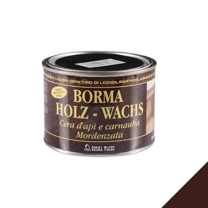 Lage Prijs Cera di api Holzwachs Borma Wachs 0120 per legno, mordenzata, in pasta, latta 500 ml, colore Noce Scuro 63