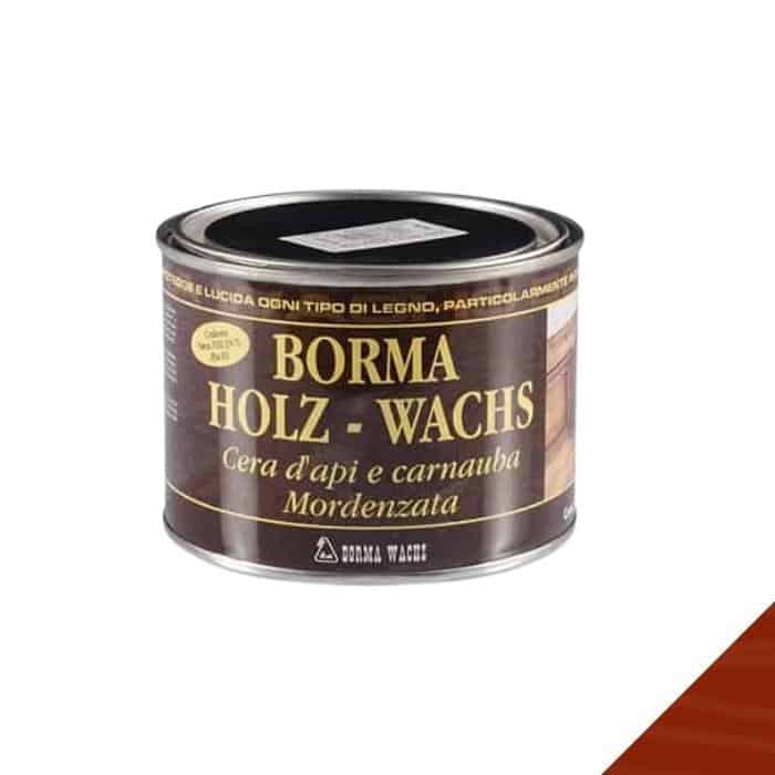 Cera di api Holzwachs Borma Wachs 0120 per legno, mordenzata, in pasta, latta 500 ml, colore Ciliegio Merkproduct