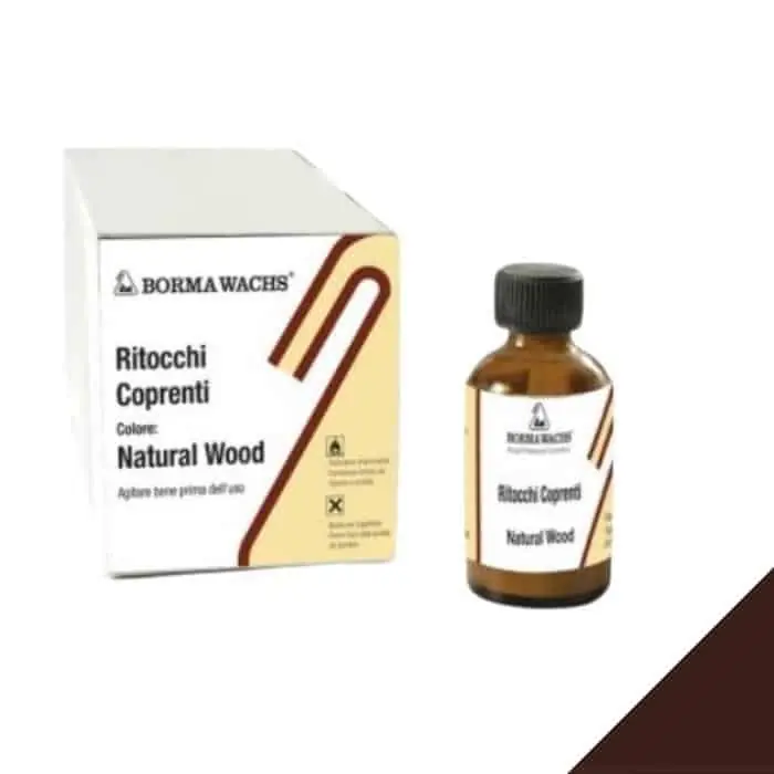 Lage Kosten Ritocco semicoprente Borma Wachs 2210 per legno, bottiglietta 30 ml, finitura Palissandro 58