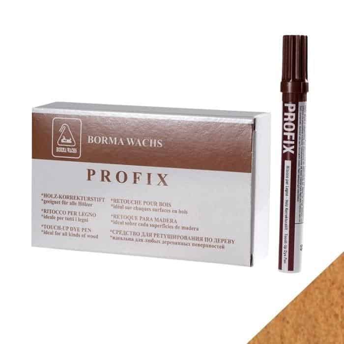 Hoge Kwaliteit Pennarello Profix Borma Wachs 0800 per ritocco legno, punta a scalpello, colore Rovere Chiaro 51