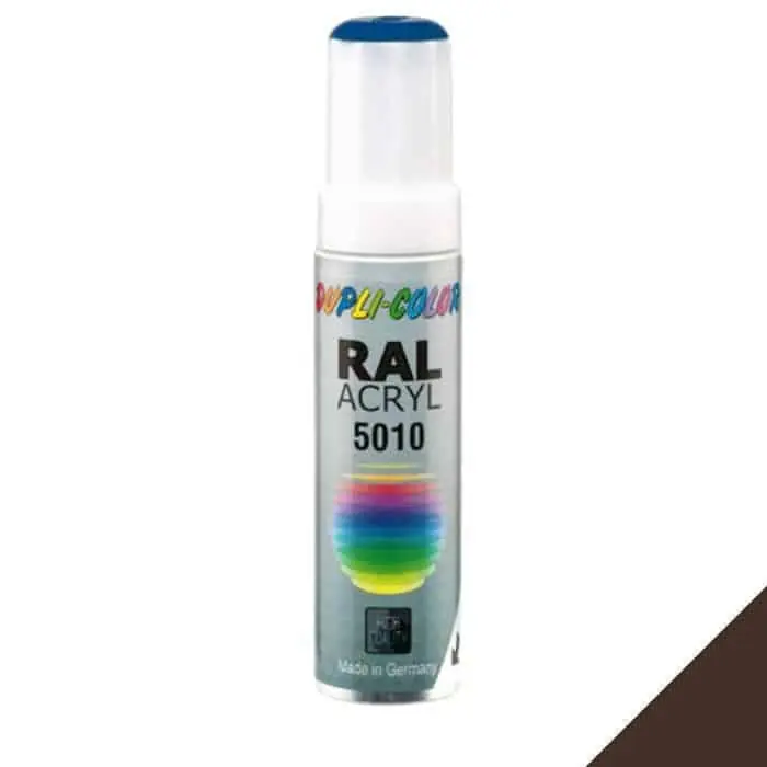 Vernice acrilica Ral Acryl Dupli Color per riparazione e verniciatura, stilo 12 ml, colore Marrone Cioccolato 8017 Laatste Versie