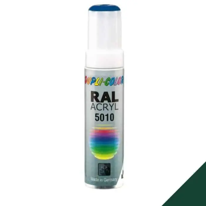 Vernice acrilica Ral Acryl Dupli Color per riparazione e verniciatura, stilo 12 ml, colore Verde Muschio 6006 Alleen Vandaag