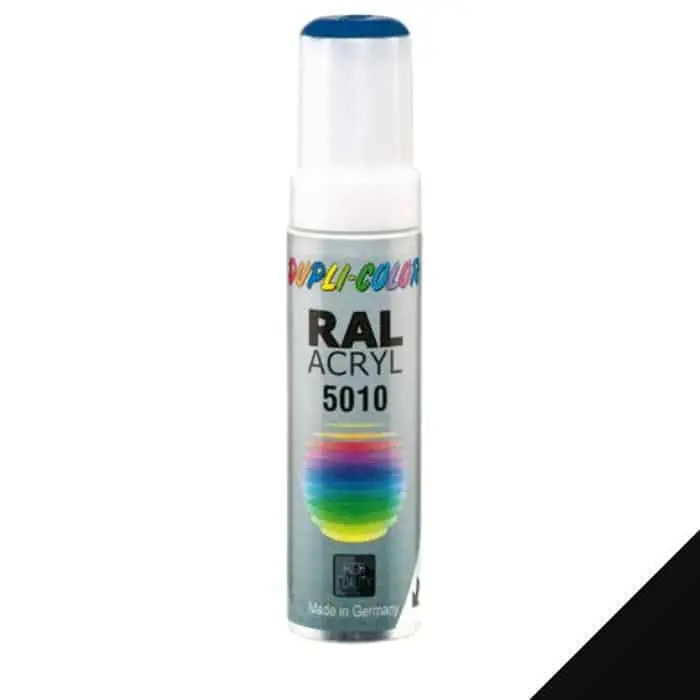 Vernice acrilica Ral Acryl Dupli Color per riparazione e verniciatura, stilo 12 ml, colore Nero Profondo 9005 Betaalbaar