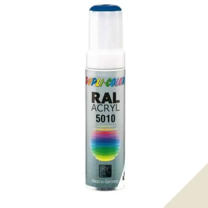 Vernice acrilica Ral Acryl Dupli Color per riparazione e verniciatura, stilo 12 ml, colore Bianco Crema 9001 Flitsaanbieding