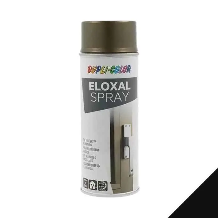 Betaalbaar Spray Eloxal Dupli Color per riparazione graffio e danno, bomboletta 400 ml, colore Nero