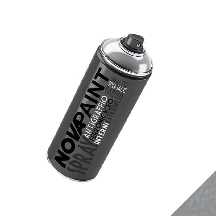 Smalto ferromicaceo Nova per resistenza alla corrosione, a base acrilico, spray 400 ml, colore Grigio Chiaro Direct Beschikbaar