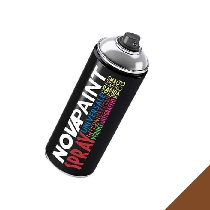 Betrouwbaar Smalto acrilico Nova universale, spray 400 ml, colore Marrone Fango 8003