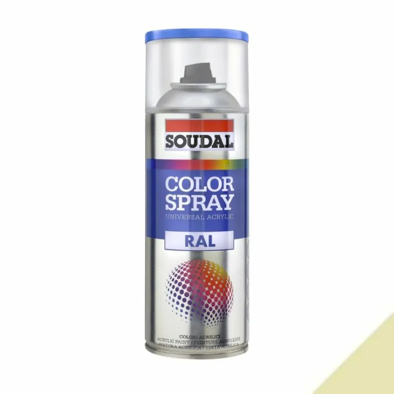 Smalto acrilico universale Color Spray RAL Soudal, formato 400 ml, colore Bianco Elettrodomestico Goedkoop