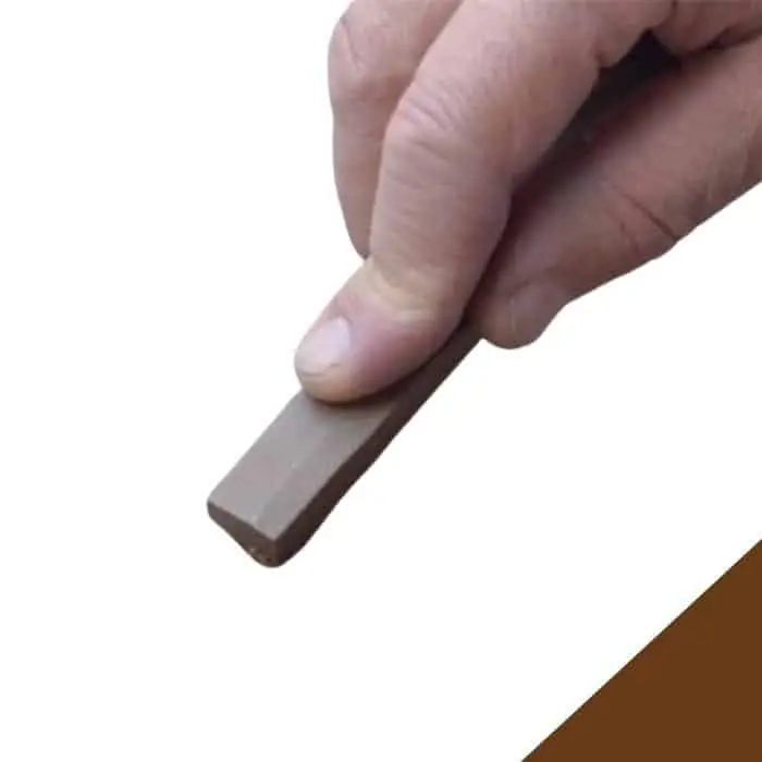 Stucco cera morbido Borma Wachs 1000 per ritocco su legno, stick 30 g, colore Rovere Scuro 52 Premium