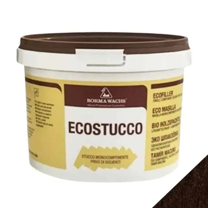 Ecostucco Borma Wachs 1550 per legno, ad acqua, barattolo 1 kg, colore Noce Medio 59 Lage Prijs