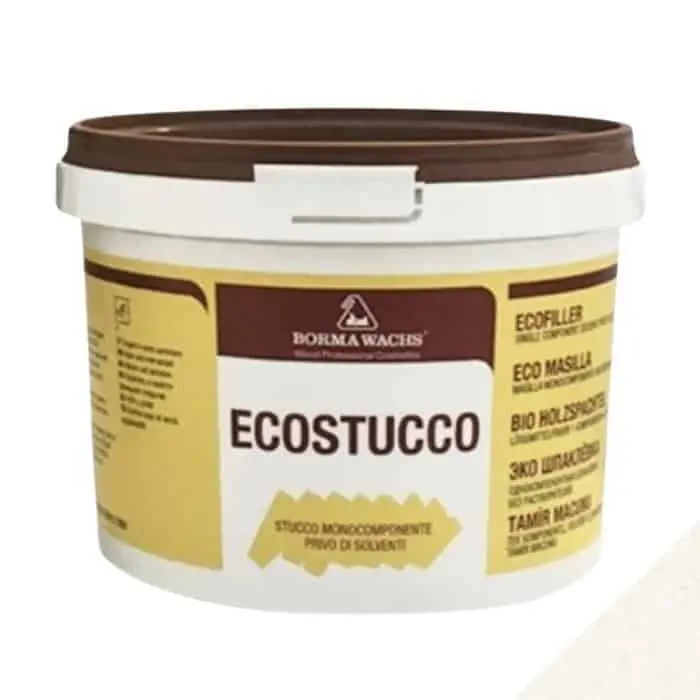 Ecostucco Borma Wachs 1550 per legno, ad acqua, barattolo 1 kg, colore Bianco 50 Merkproduct