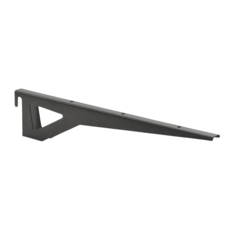 Supporto 628 GB Manzoni per mensola in legno, lunghezza 400 mm, portata 40 Kg, Acciaio finitura Nero Verniciato Betaalbaar