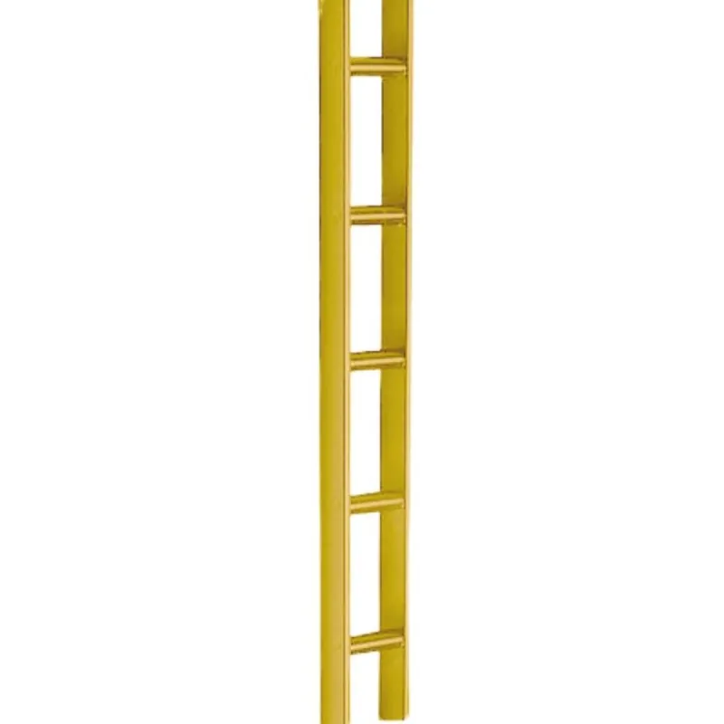 Uitverkoop Cremagliera Scala Reale GB Manzoni per pareti modulabili, dimensione 22x14 mm, altezza 1600 mm, Acciaio finitura Ottonato
