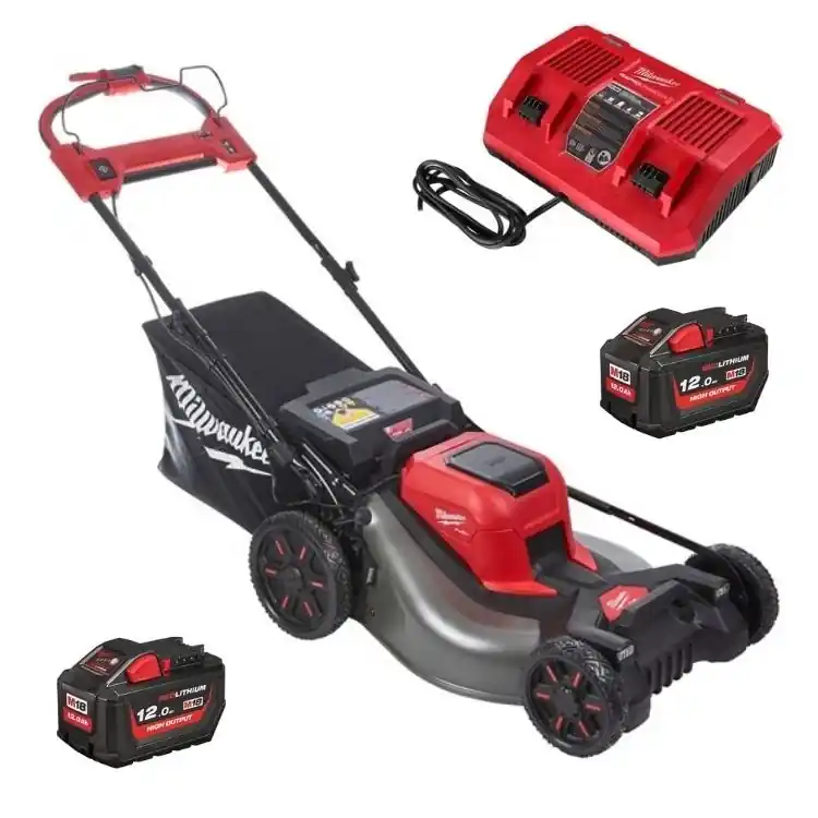 Tosaerba semovente M18 F2LM53-122 Fuel Milwaukee, lama in Acciaio da 530 mm, kit batteria 12 Ah Hete Deal