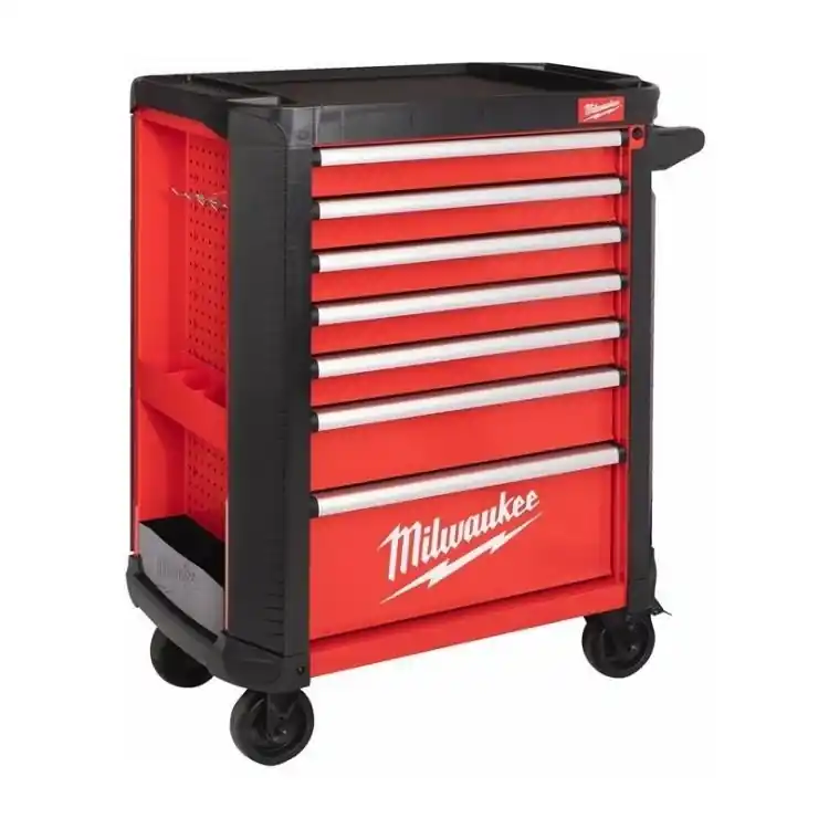 Carrello portautensili SRC30-1 Milwaukee, 7 cassetti scorrevoli anti-ribaltamento, piano di lavoro in ABS Speciale Aanbieding