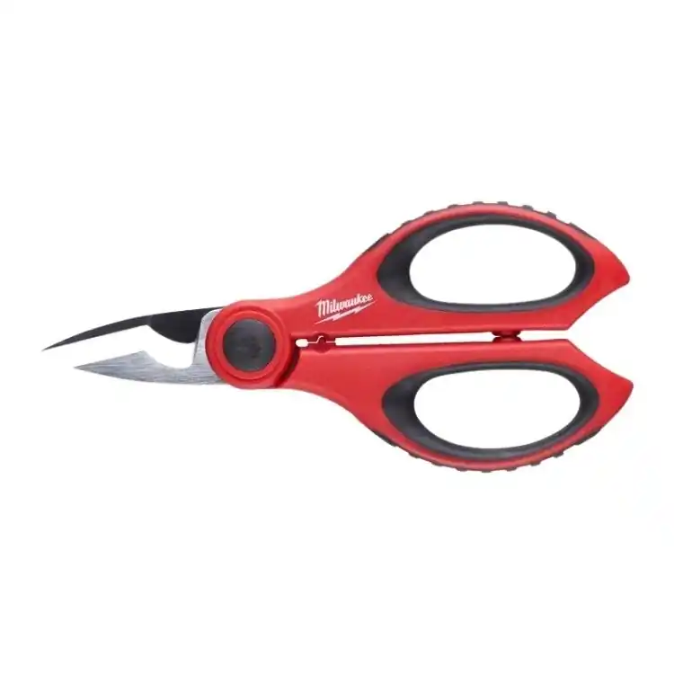 Forbici professionali da elettricista Milwaukee, scanalatura taglia cavi e fili, con crimpatrice Laatste Versie