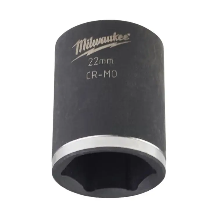 Beperkt Aanbod Bussola a macchina corta Milwaukee, attacco 1/2 pollici quadro, dimensione 22 mm, lunghezza 42 mm, in Lega di Acciaio