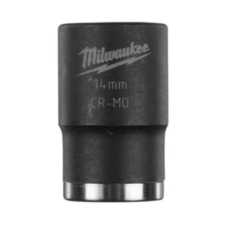 Voordeelprijs Bussola a macchina corta Milwaukee, attacco 1/2 pollici quadro, dimensione 14 mm, lunghezza 38 mm, in Lega di Acciaio