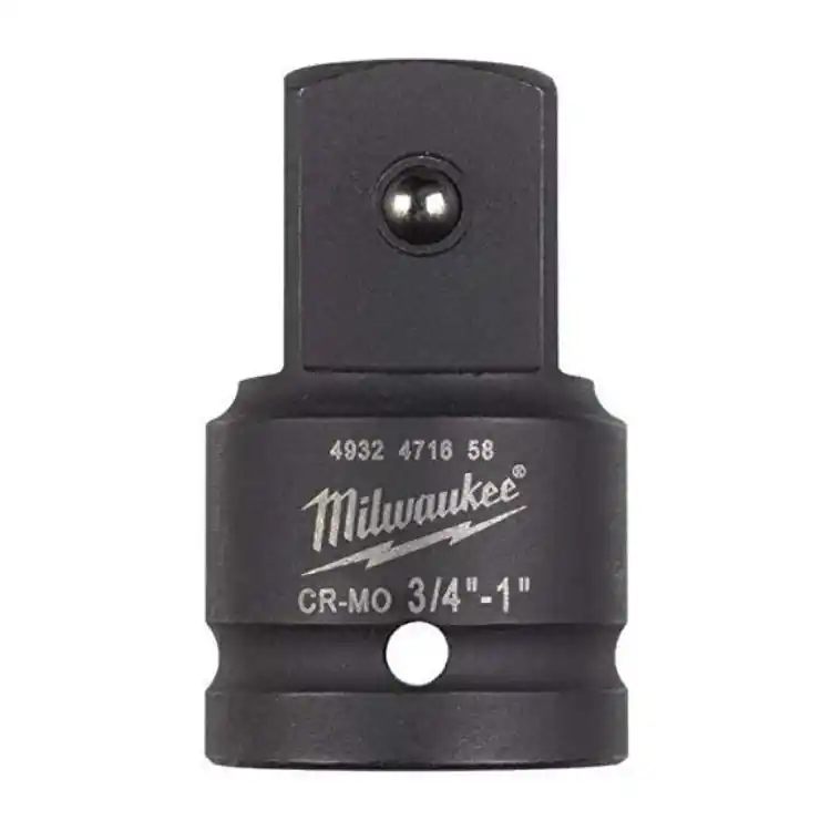 Adattatore Milwaukee per bussola da 3/4 - 1 pollici quadro, lunghezza 63 mm, in Acciaio CR-MO Veilige Betaling