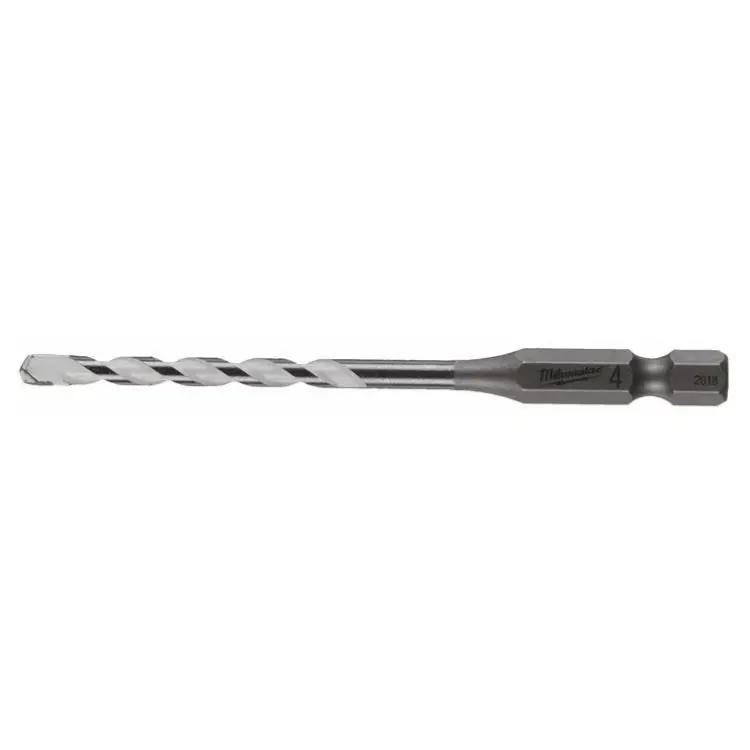 Punta multimateriale Milwaukee per trapano, diametro 4 mm, lunghezza 90 mm, tagliente al Carburo Hoge Kwaliteit