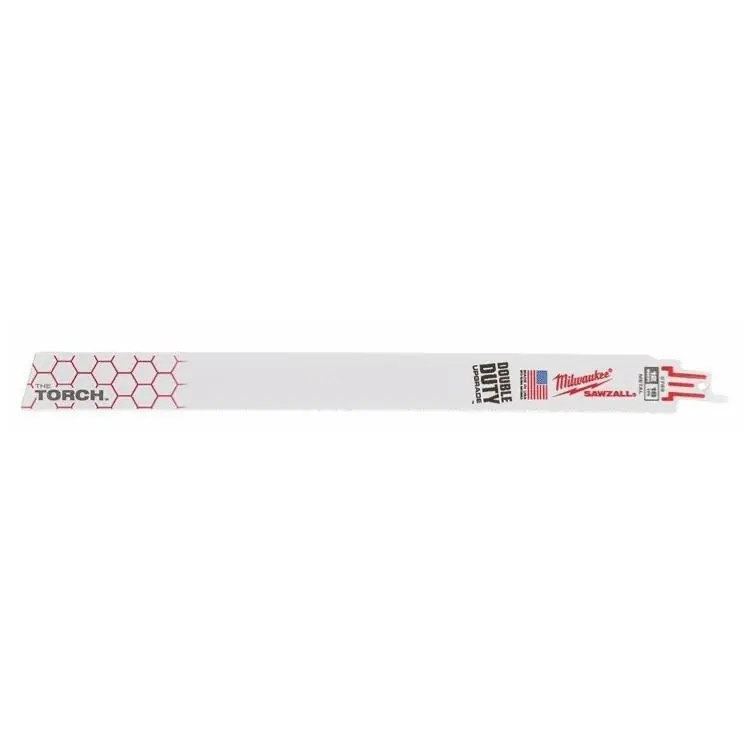 Lama TORCH Milwaukee per sega universale, taglio metallo, dimensioni 300x18 Tpi, spessore 1,06 mm, materiale Bi-Met, 5 pezzi Rechtstreeks Van De Fabrikant