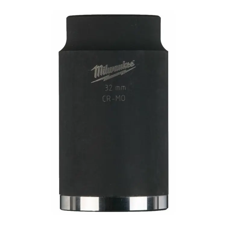 Bussola a macchina lunga Milwaukee, attacco 1/2 pollici quadro, dimensione 32 mm, lunghezza 78 mm, in Lega di Acciaio Lage Kosten