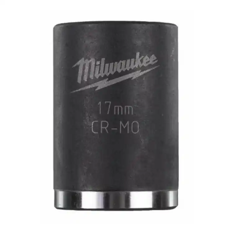 Bussola a macchina corta Milwaukee, attacco 3/8 pollici quadro, diametro 17 mm, lunghezza 32 mm, in Lega di Acciaio Beste Prijs