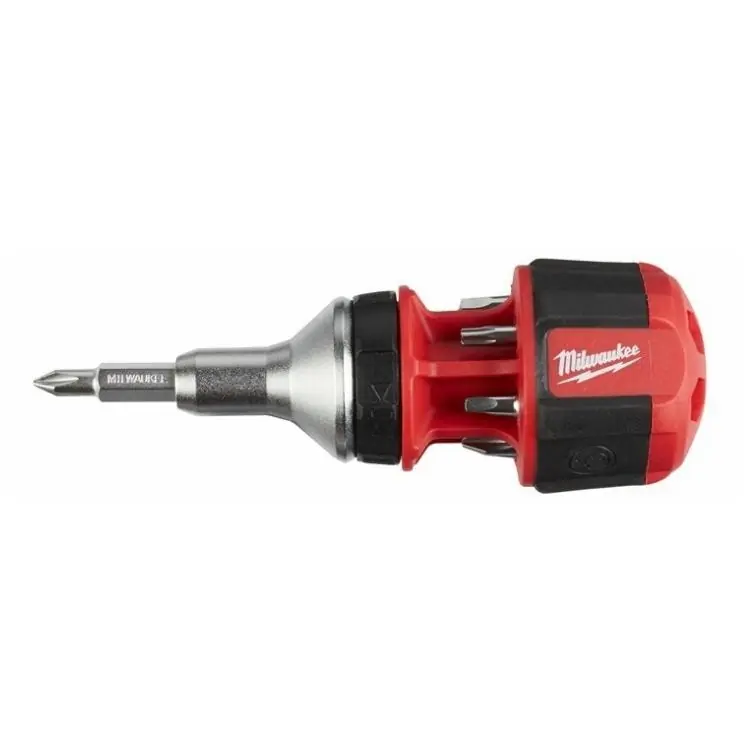 Giravite multifunzione 8in1 Milwaukee, compatto, inserti PZ/PH/TX, finitura Cromato Direct Verzonden