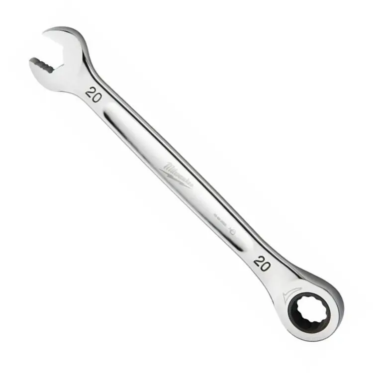 Beperkt Aanbod Chiave combinata a cricchetto Max Bite Milwaukee, misura 20 mm, lunghezza 272 mm, finitura Cromata