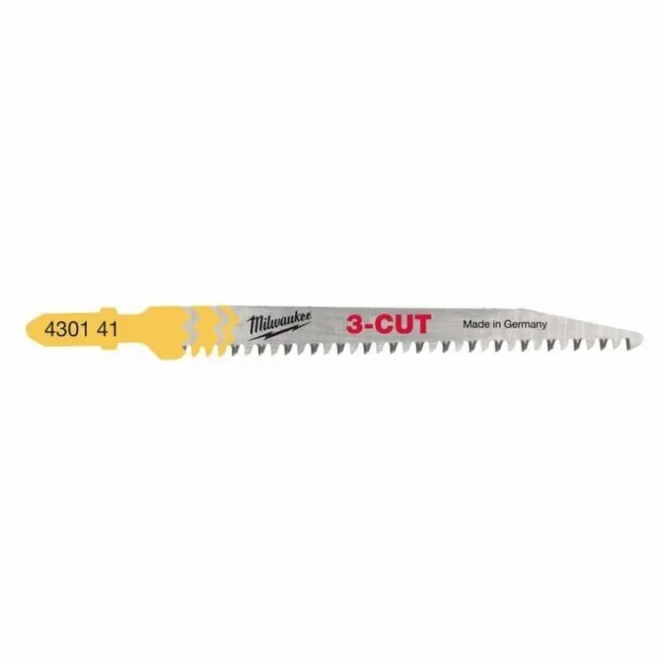 Populair Lama da seghetto T 234 X Milwaukee per legno, tipologia 3-CUT, taglio veloce, dimensioni 91x2,5 mm, 5 pezzi