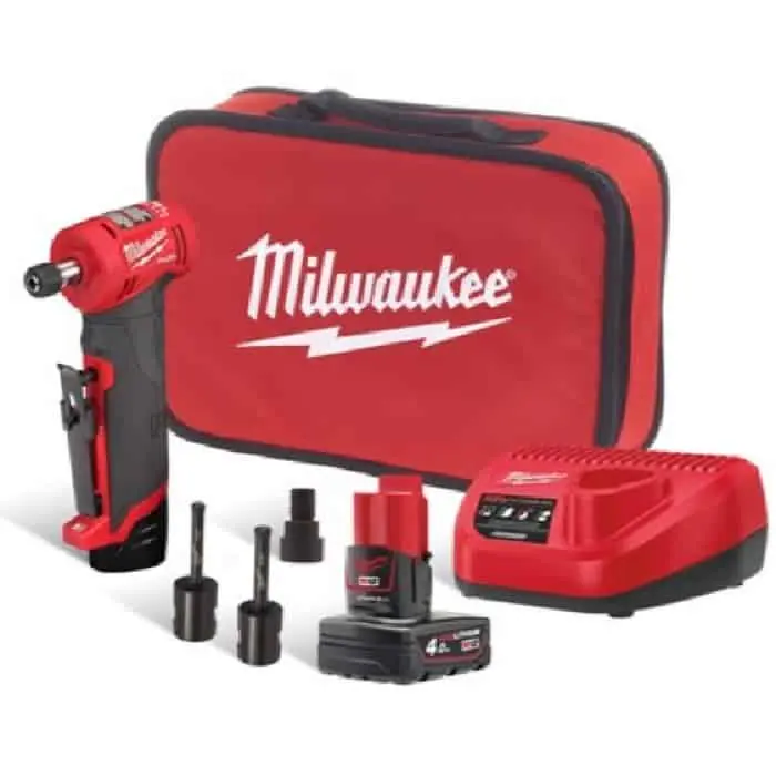 Mini Smerigliatrice angolare M12 FDGA-422BA Fuel Milwaukee, con batterie e accessori, motore Powerstate Favoriet