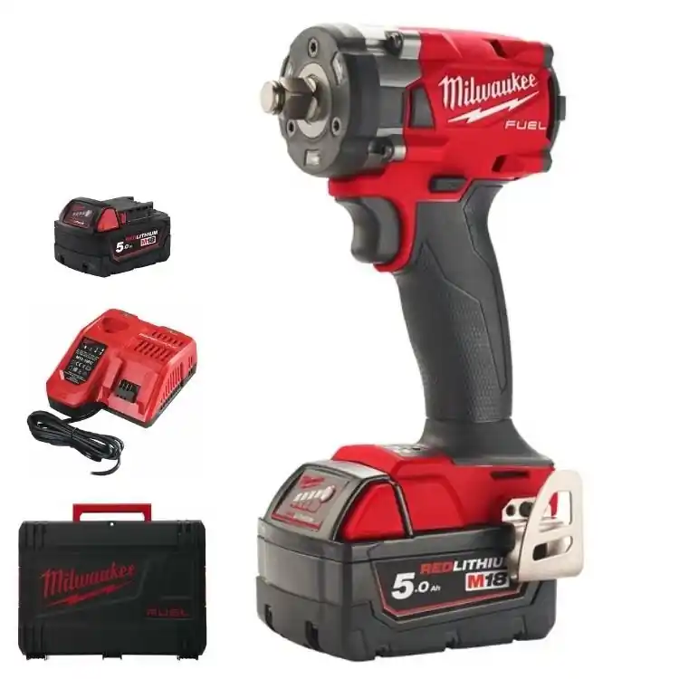Avvitatore ad impulsi M18 FIW2F12-502X Fuel Milwaukee, 0-2400 giri/min, attacco 1/2 pollici quadro F, kit batteria 5 Ah Beperkte Voorraad