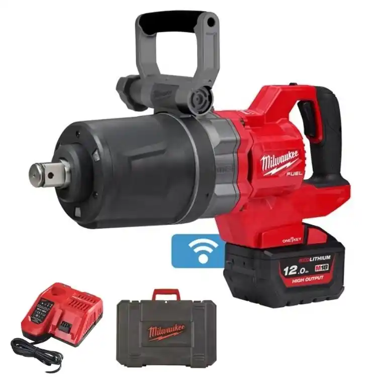 Tijdelijk Beschikbaar Avvitatore ad impulsi M18 ONEFHIWF1DS-121C Fuel Milwaukee, 0-1200 giri/min, attacco 1 pollici F, Bluetooth, kit batteria 12 Ah