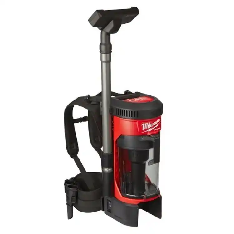 Aspiratore spalleggiato M18 FBPV-0 Fuel Milwaukee, filtro HEPA, capacità 3,8 litri, volume massimo aria 1557,43 L/min Beperkte Voorraad