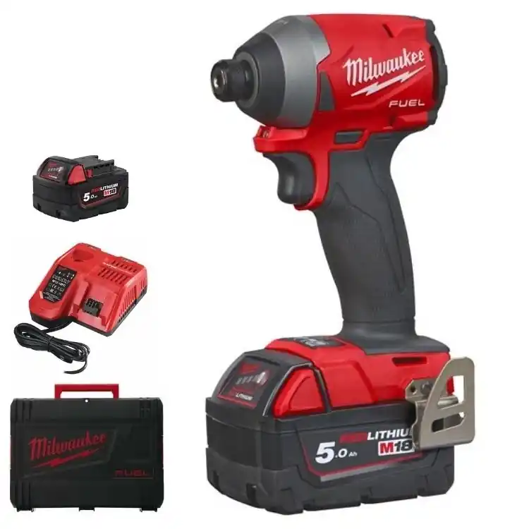 Actieprijs Avvitatore ad impulsi M18 FID2-502X Fuel Milwaukee, 0-3600 giri/min, attacco 1/4 pollici Hex, kit batteria 5 Ah